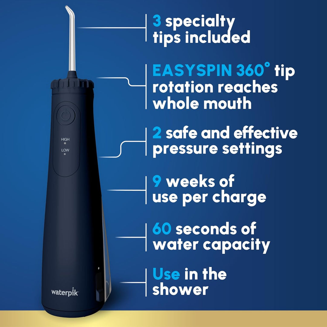 Waterpik Irrigador dental inalámbrico 5100 para viajes y hogar, rec...
