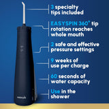 Waterpik Irrigador dental inalámbrico 5100 para viajes y hogar, rec...
