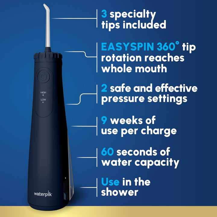 Waterpik Irrigador dental inalámbrico 5100 para viajes y hogar, rec...