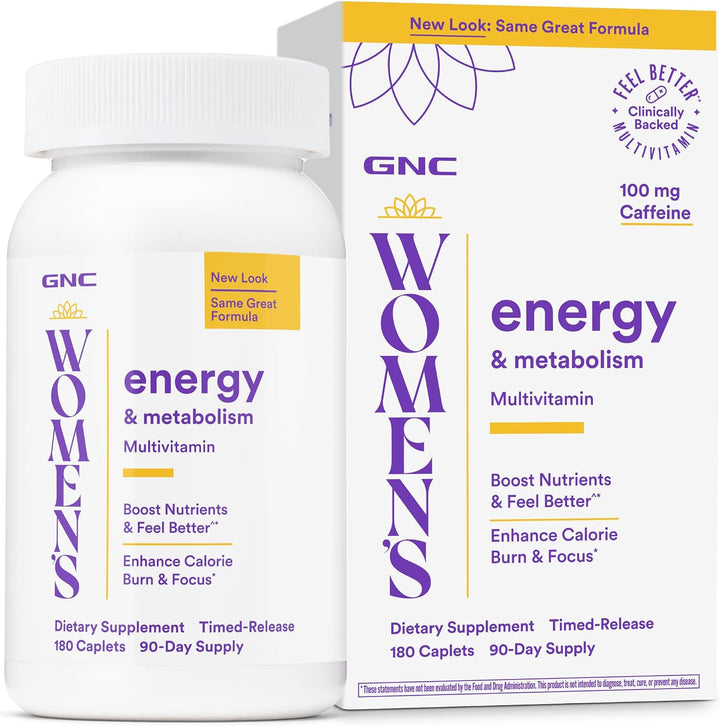 GNC Multivitamínico de energía y metabolismo para mujeres - 180 cáp...