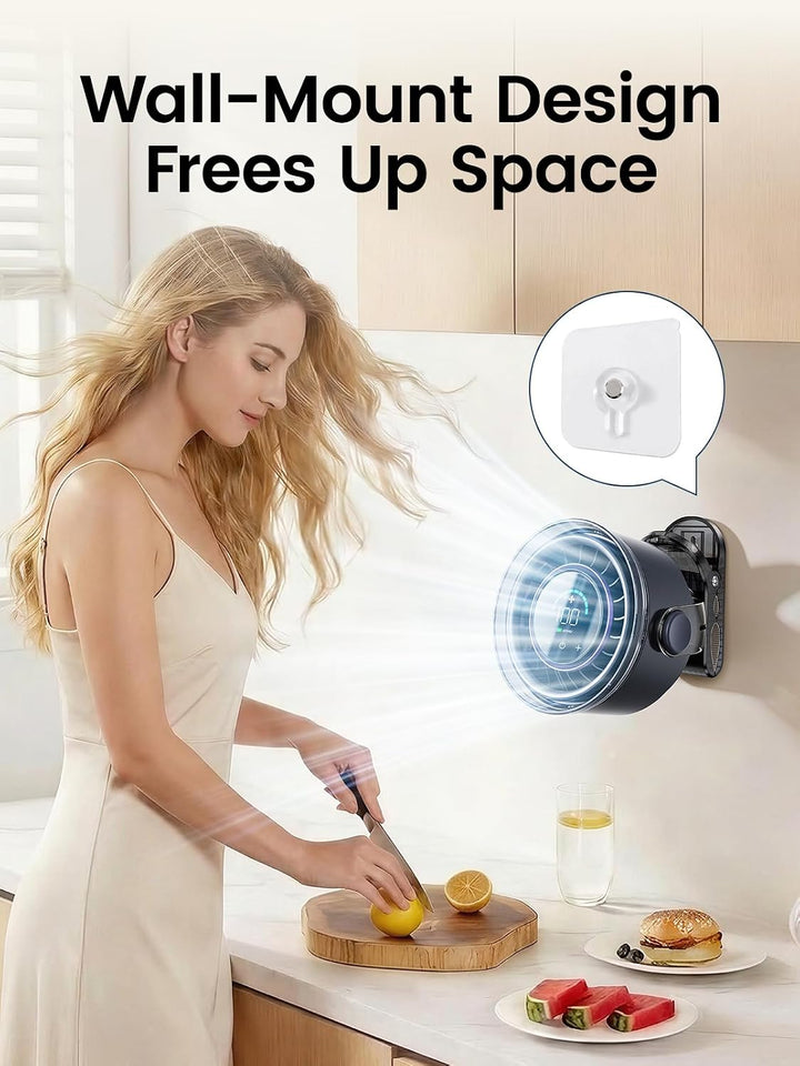 OpenBay Ventilador de clip, ventilador USB recargable con abrazader...