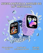 BIGGERFIVE Kids Watch No Phone Needed, 1.8" Amoled Smart Fitness Watch