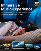 Juego de 2 mascarillas para dormir y diadema Bluetooth para personas que