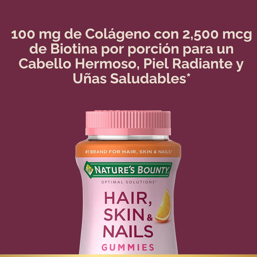 Nature's Bounty Soluciones Óptimas para Cabello, Piel y Uñas co...