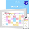 Dragon Touch Calendario digital y tabla de tareas de 15.6 pulgadas, planificador familiar inteligente Full HD de 1080P con pantalla táctil interactiva, marco de fotos digital