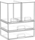 Cajones de almacenamiento apilables transparentes: cubos
