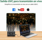 Accsoon CineView HE - Transmisor y receptor de video inalámbrico, 2.4+5 GHz, salida UVC para transmisión en vivo 1080p60 0.06s latencia de 1200 pies Rango de hasta 4 dispositivos de monitoreo, compatible con CineView M7 Pro/2 SDI/SE