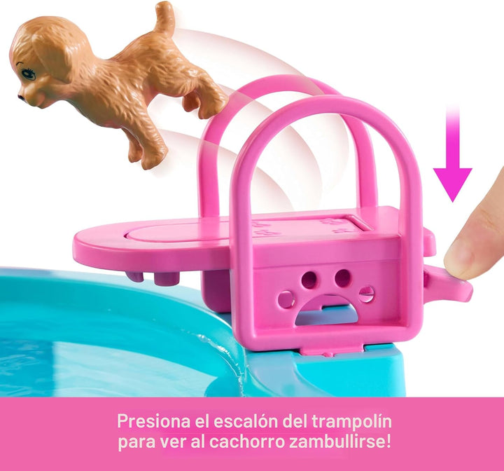 Barbie Juego de piscina de ensueño con 6 áreas de juego, incluyendo...