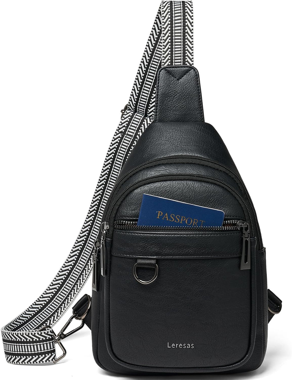 Bolso bandolera de 7L para mujeres y hombres, de cuero vegano, bolsos cruzados, riñonera, monedero, mochila sobre el hombro, bolsa antirrobo de viaje