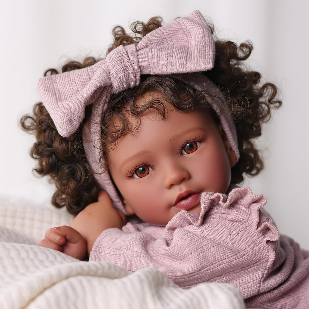 BABESIDE Muñecas de bebé Reborn Niña Negra Callie - Muñeca de bebé...