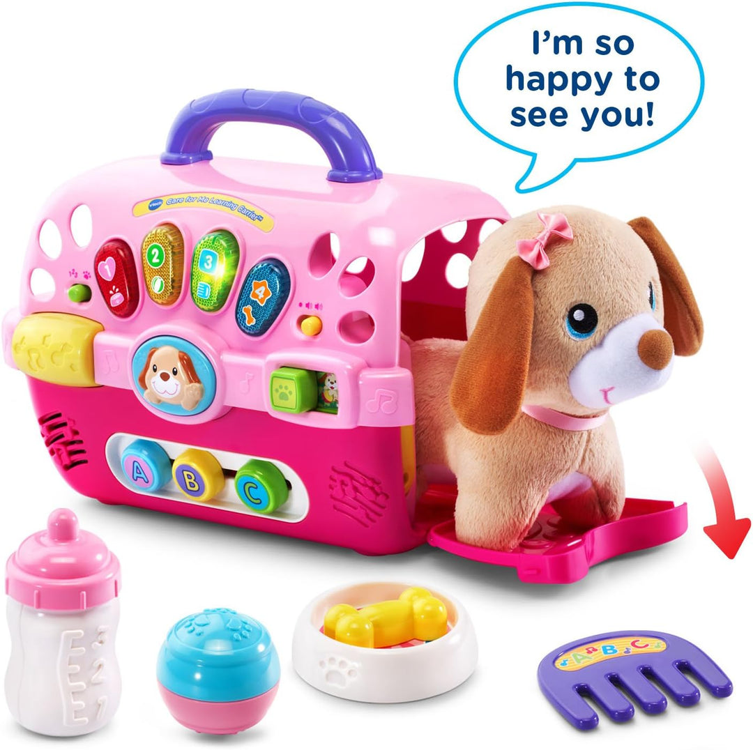 Portabebés de aprendizaje VTech Care for Me, color rosa
