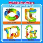 Juego de tren eléctrico Goody King de 69 piezas para niños de 3, 4, 5, 6, 7, 8 años
