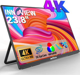 Innoview 23.8\u201D 4K Monitor portátil grande, UHD (3840*2160) 100...