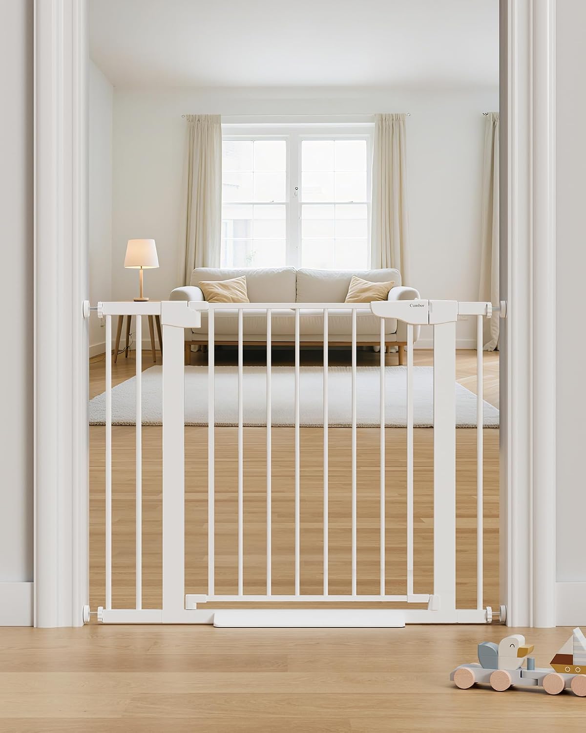 Cumbor Puerta de bebé de 30 a 40.6 pulgadas para escaleras y puertas