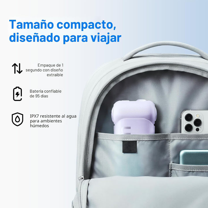 usmile C10 - Irrigador de agua portátil para viajes, batería de 95...
