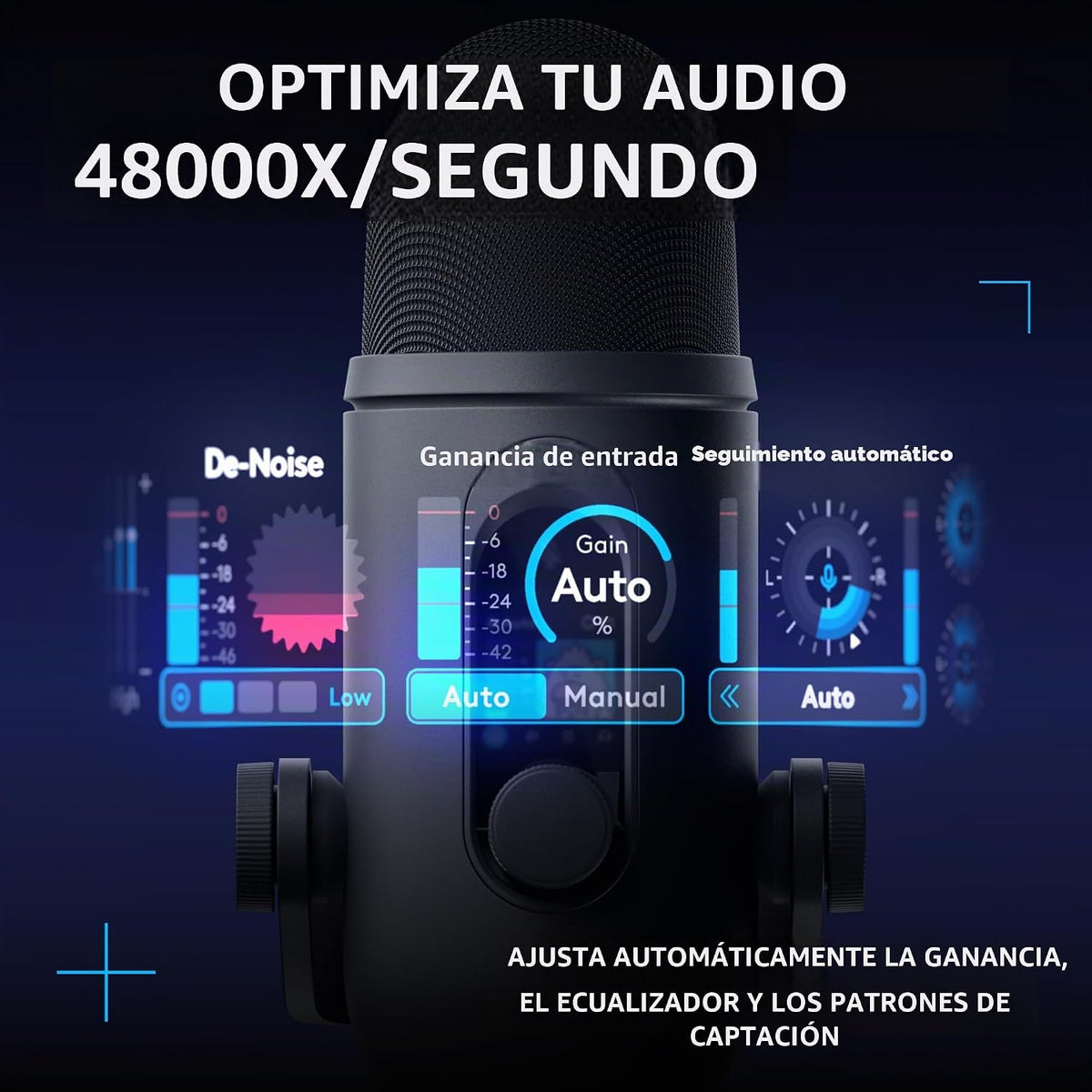 Logitech G Blue Yeti 2 Micrófono USB para juegos - Negro
