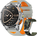 Relojes Inteligentes Militares con GPS Integrado, Más de 170 Modos Deportivos para Hombres con Linterna, Reloj Inteligente para Teléfonos Android y iPhone, Pantalla AMOLED de 1.43", Llamadas Bluetooth