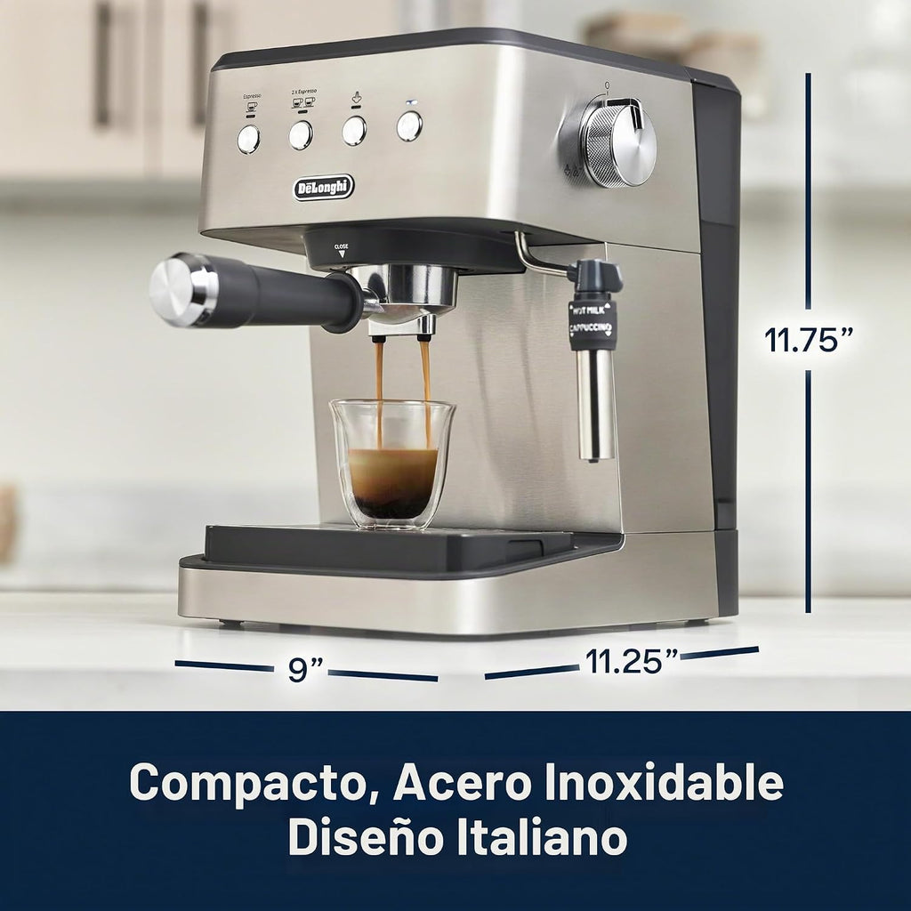 De'Longhi Máquina de café espresso Classic Signature, espumador de leche