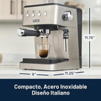De'Longhi Máquina de café espresso Classic Signature, espumador de leche