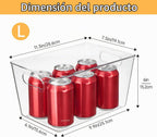 YIHONG Paquete de 6 cubos de almacenamiento transparentes, organizadores de