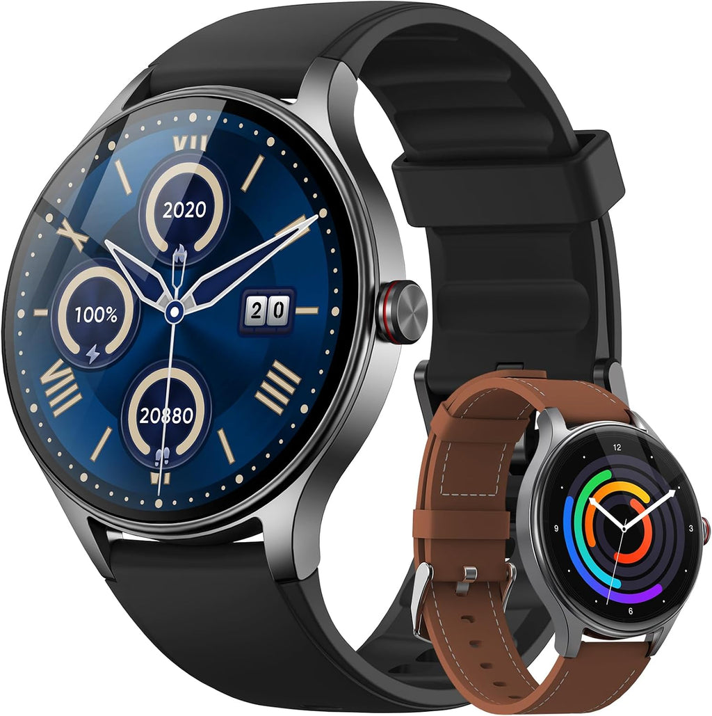 Fitpolo Reloj inteligente para hombre y mujer, Android y iPhone (2 bandas