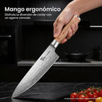 2026 - Juego de cuchillos de cocina japoneses con bloque estilo Torii