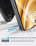 DIMONCOAT 4-PACK para iPhone 16 Pro Protector de Pantalla de Vidrio 6.3" de Privacidad