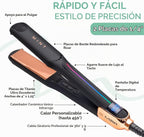 MINT MIRA - Plancha de titanio para alisar el cabello y rizador