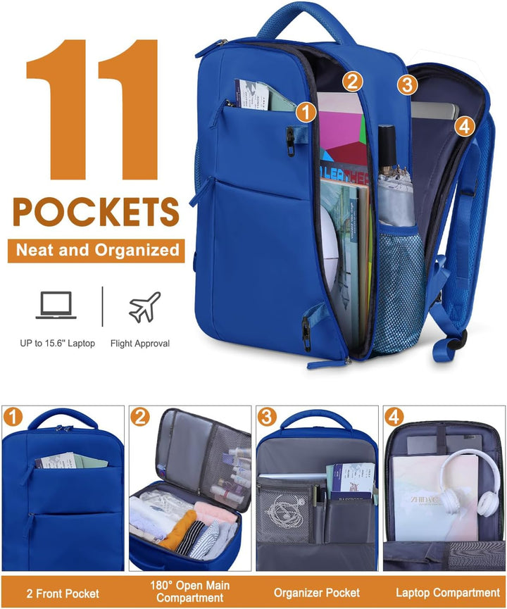 Mochila de viaje Capolo para mujeres y hombres, mochila impermeable...