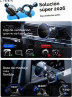 LISEN Qi2.2 - Cargador MagSafe de 25 W con ventilador de refrigeración, carga rápida para iPhone 18 Pro Max, certificado 3 en 1 magnético inalámbrico para iPhone 17 16 15 Pro Max, cargador de coche y