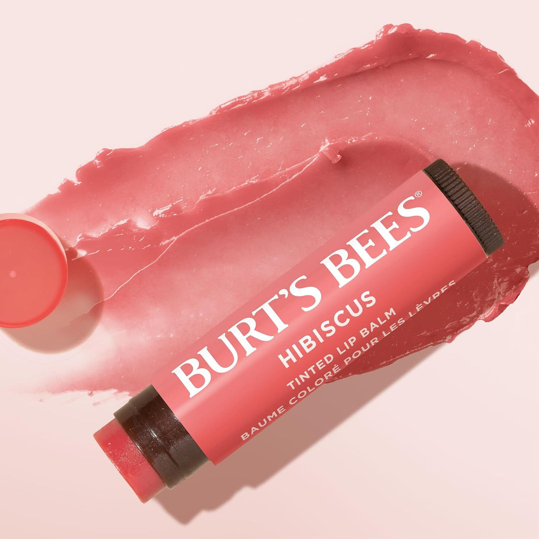 Burt's Bees Bálsamo labial con color con fórmula de bálsamo tin...