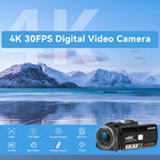 ORDRO Z36 Videocámara 4K, Cámara Vlogging de 64MP para YouTube Zoom