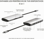 Satechi, ST-P8KEM, hub USB 3.2