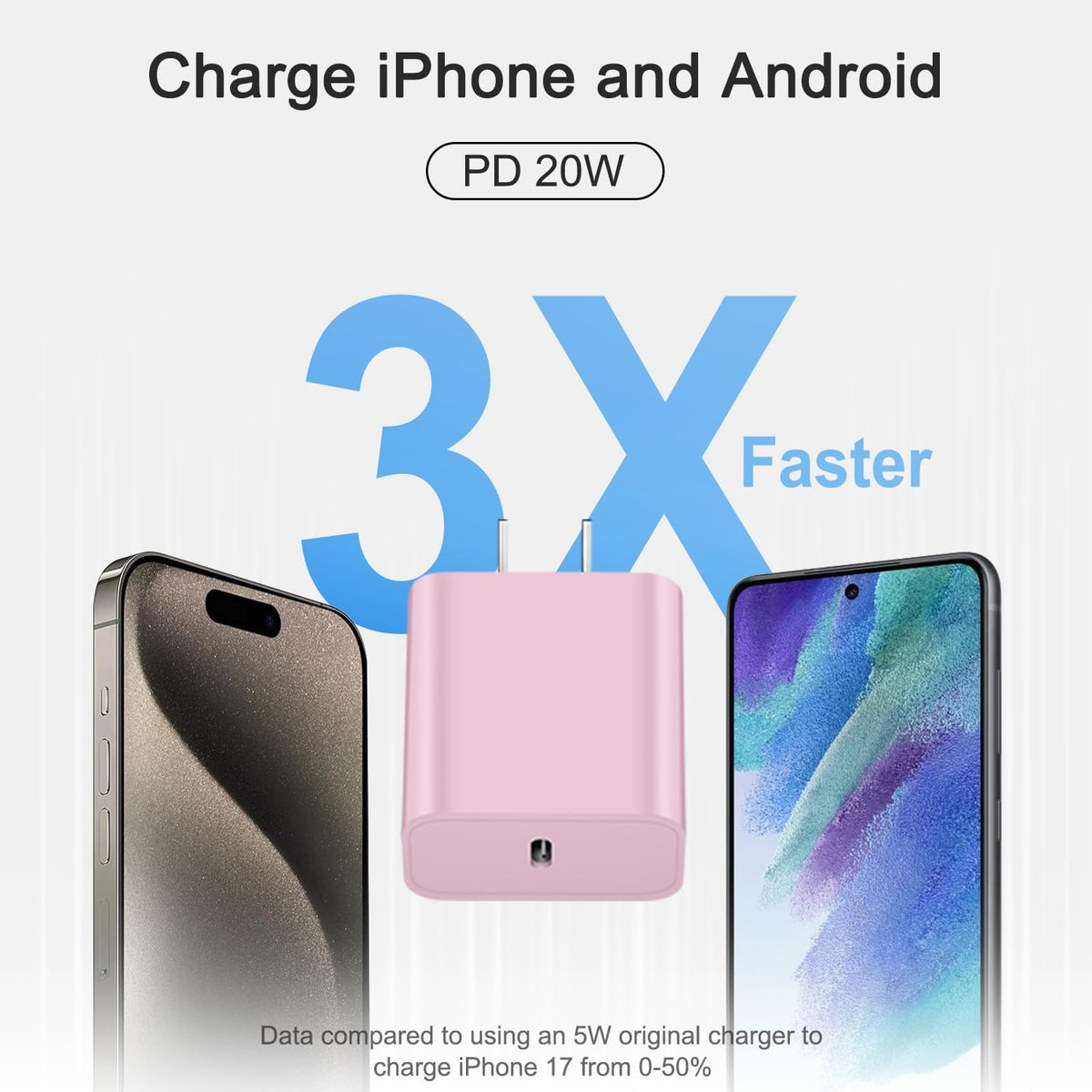 Cargador de carga rápida para iPhone 17, 16, 15, paquete de 3 cargadores USB C, cable Lightning de 6 pies y cable USB C tipo C para iPhone 17/17 Plus/17 Pro Max/Air/16/16 Plus/16 Max/15 Pro Max/14 Max