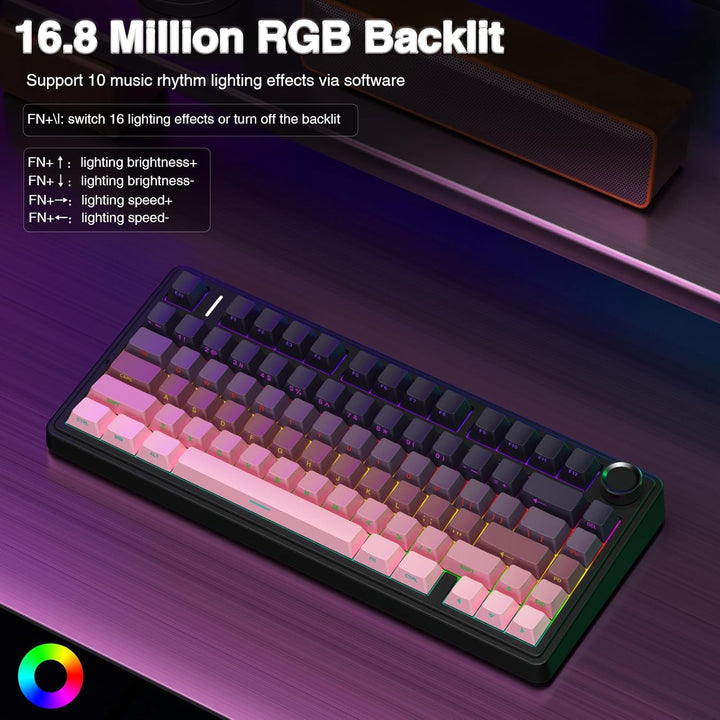 AULA F75 Pro Teclado mecánico inalámbrico, teclado personalizado in...