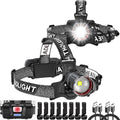 Faros delanteros recargables, superbrillantes LED, paquete de 2