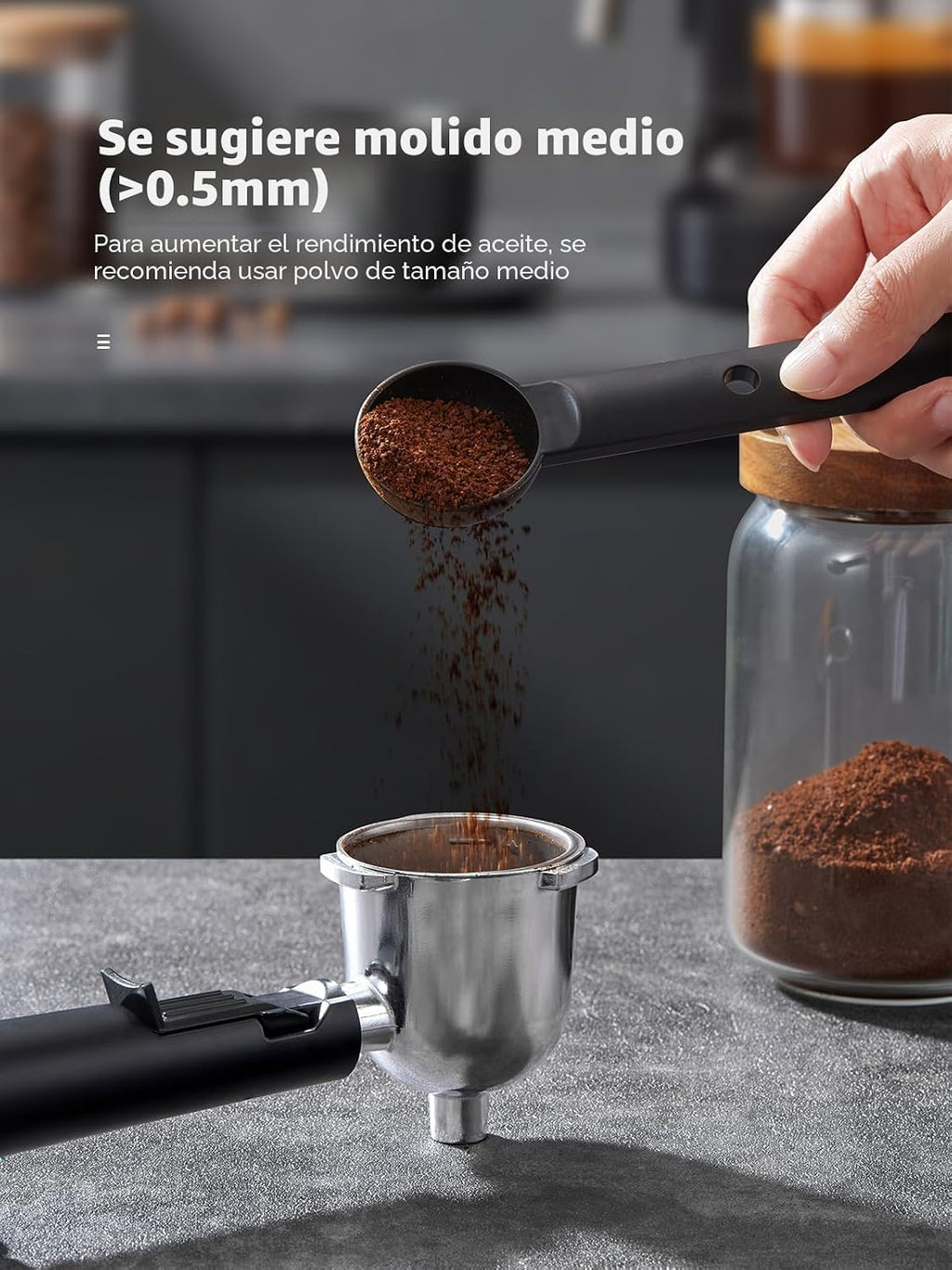 Máquina de café espresso Reemix de 3.5 bar, 800 W de tamaño compacto