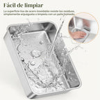 Lifewit Caja de arena para gatos de acero inoxidable para gatito, 17.7 ×
