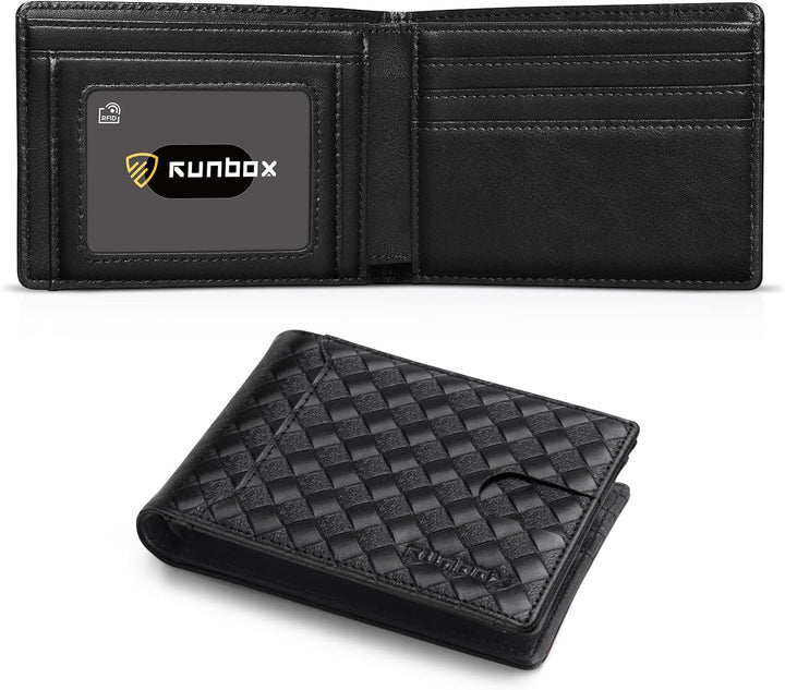 RUNBOX Cartera delgada para hombre, 11 ranuras para tarjetas de cré...