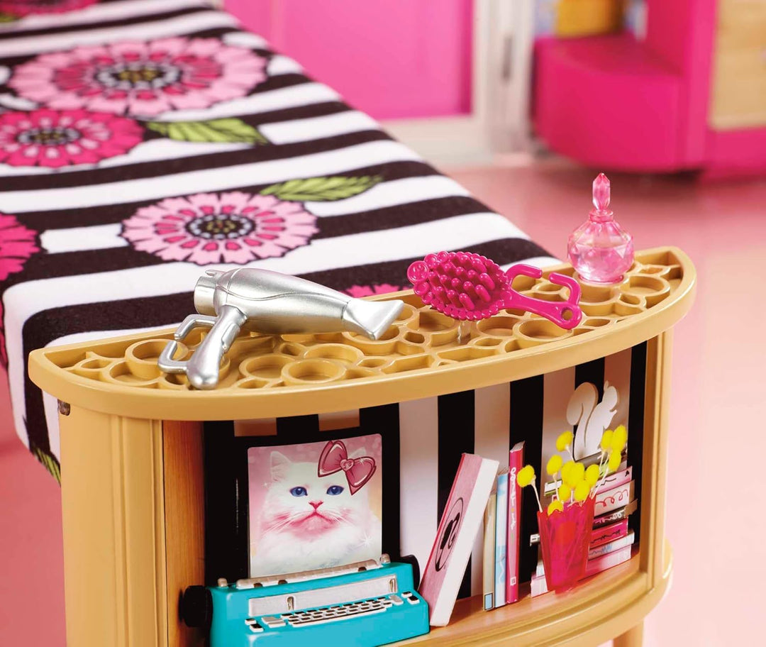 Casa de Muñecas Barbie Glam Getaway, Set de Juego Portátil con Asa...