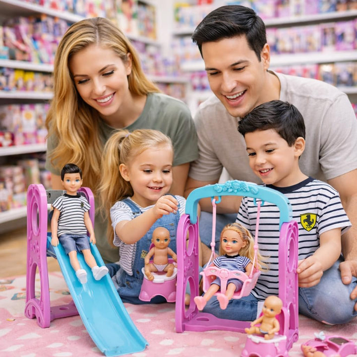 Familydolls Juego de 6 muñecas embarazadas con bebé extraíble, jueg...