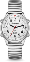 Hearkent Reloj atómico parlante para mujer, alto y claro, en inglés para personas mayores, ciegas, visualmente impariadas, regalo exquisito y elegante, 2004L