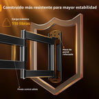 Perlegear Soporte de pared para TV de brazo largo para televisores de 32-65
