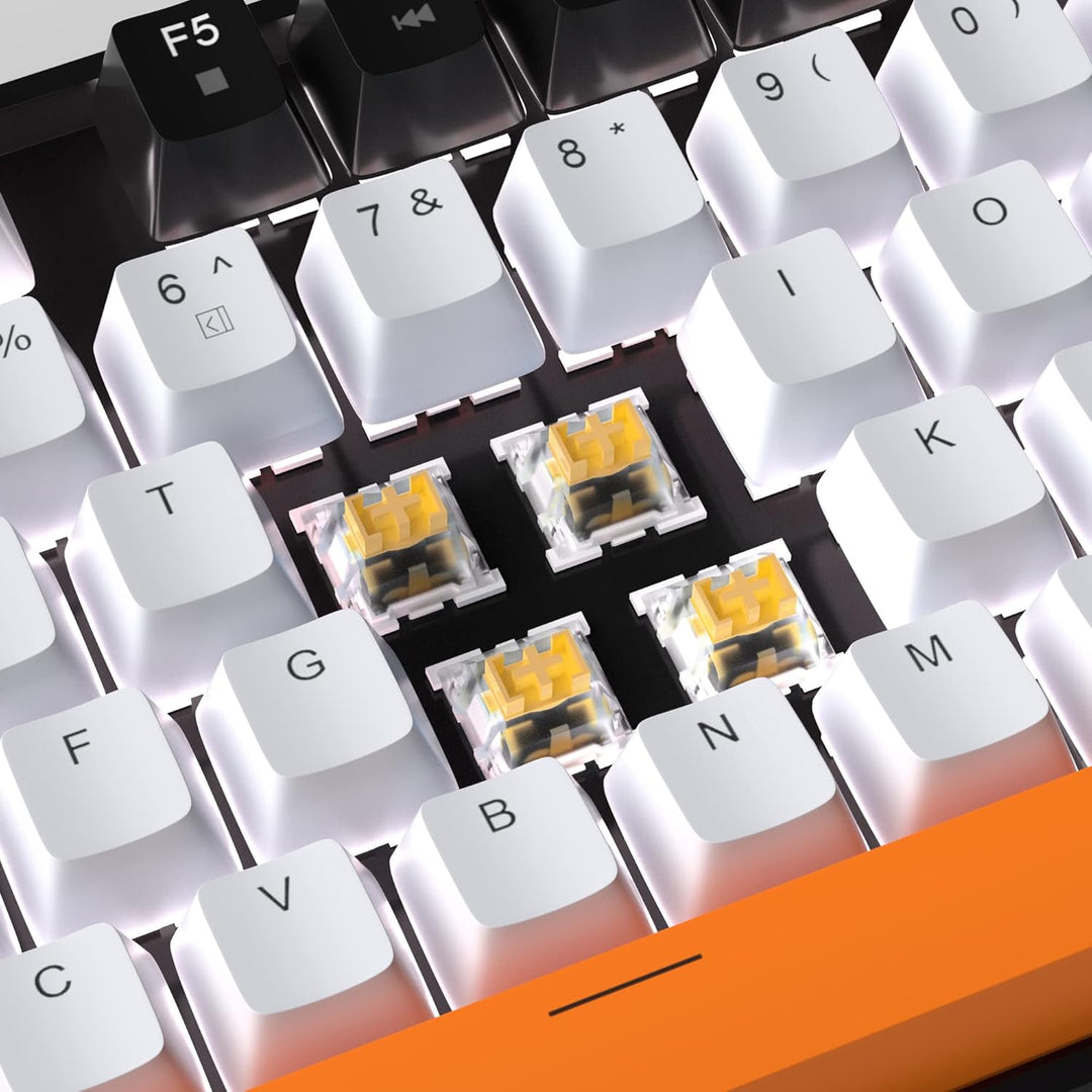 MageGee - Teclado mecánico para juegos 75%, con interruptores amari...