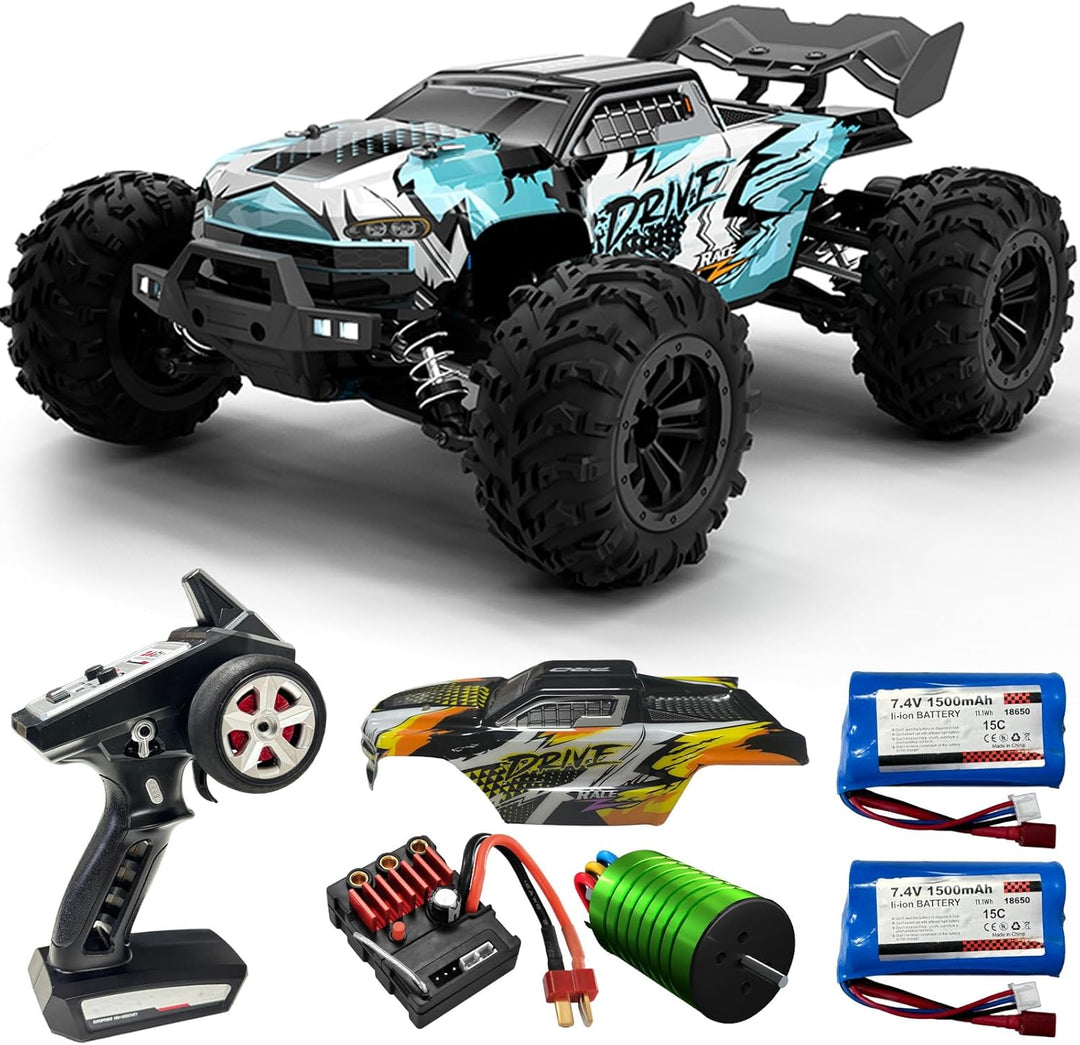 GAMRUXI Auto a control remoto 1:16 sin escobillas - Camioneta monst...