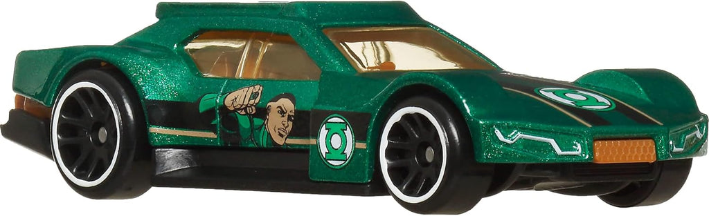 Hot Wheels Coches de juguete, paquete de 10 con temática de Batman, juego de 10 vehículos fundidos que incluye un Batmóvil y un Batplane en escala 1:64 (estilos pueden variar)