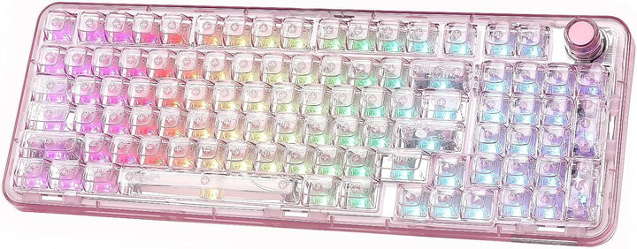 YUNZII X98 QMK\/VIA Teclado mecánico inalámbrico para juegos con pe...