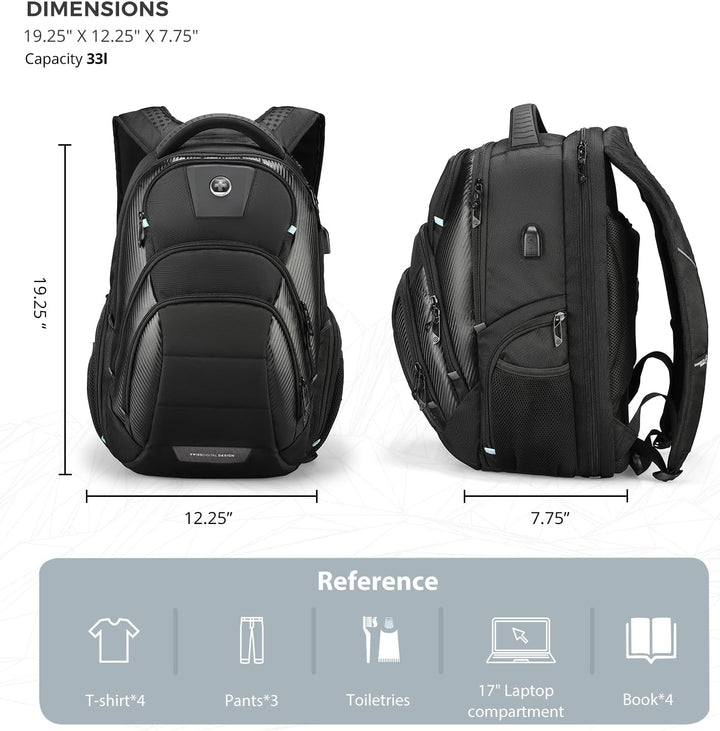 Swissdigital Design CIRCUIT PRO - Mochila para laptop para hombre p...