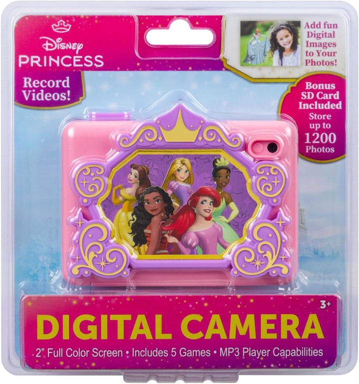 ekids Disney Princess - Cámara para niños con tarjeta SD, cámara di...