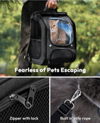 Pecute - Mochila para gatos, mochila de burbujas para gatos de gran espacio